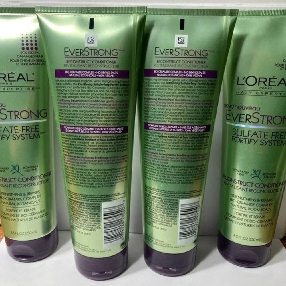 L'oreal Ever Strong Reconstruct Conditioner 6 Bottles DISCONTINUED Sulfate Free - Picture 8 of 13